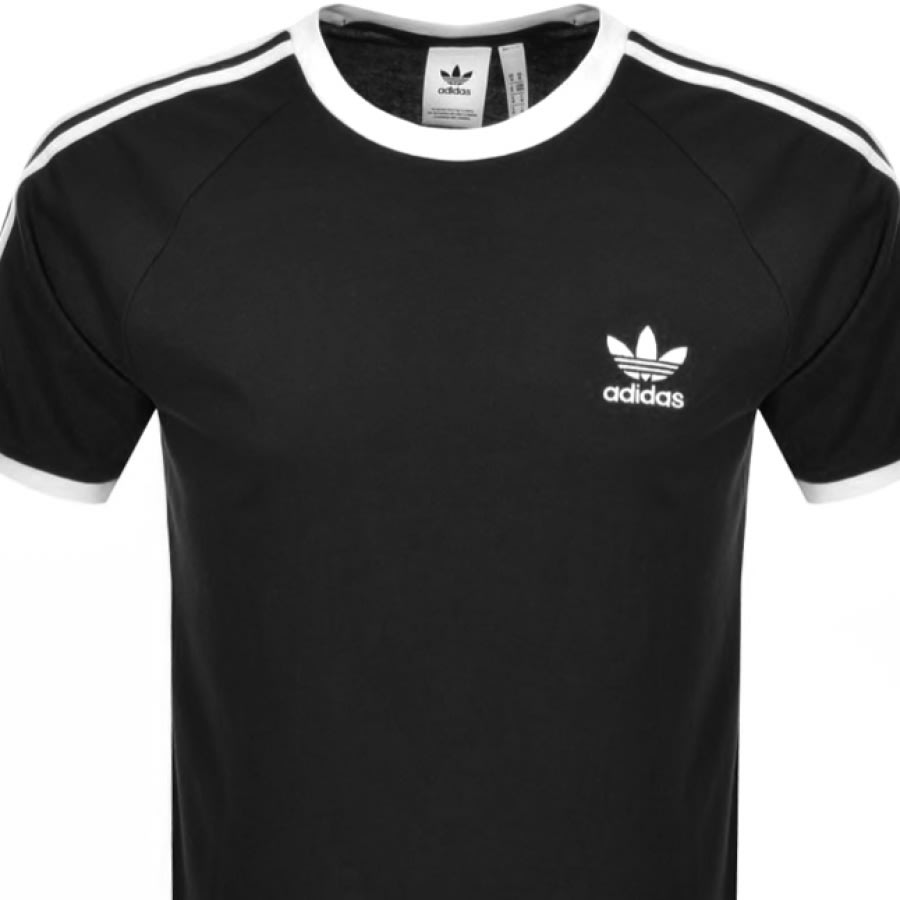 Alternative Image for Productadidas Originals California 3 Stripe T Shirt Black2